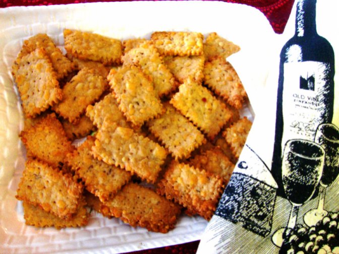 Rustic Cheese Crackers