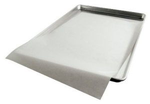 baking sheet with parchment